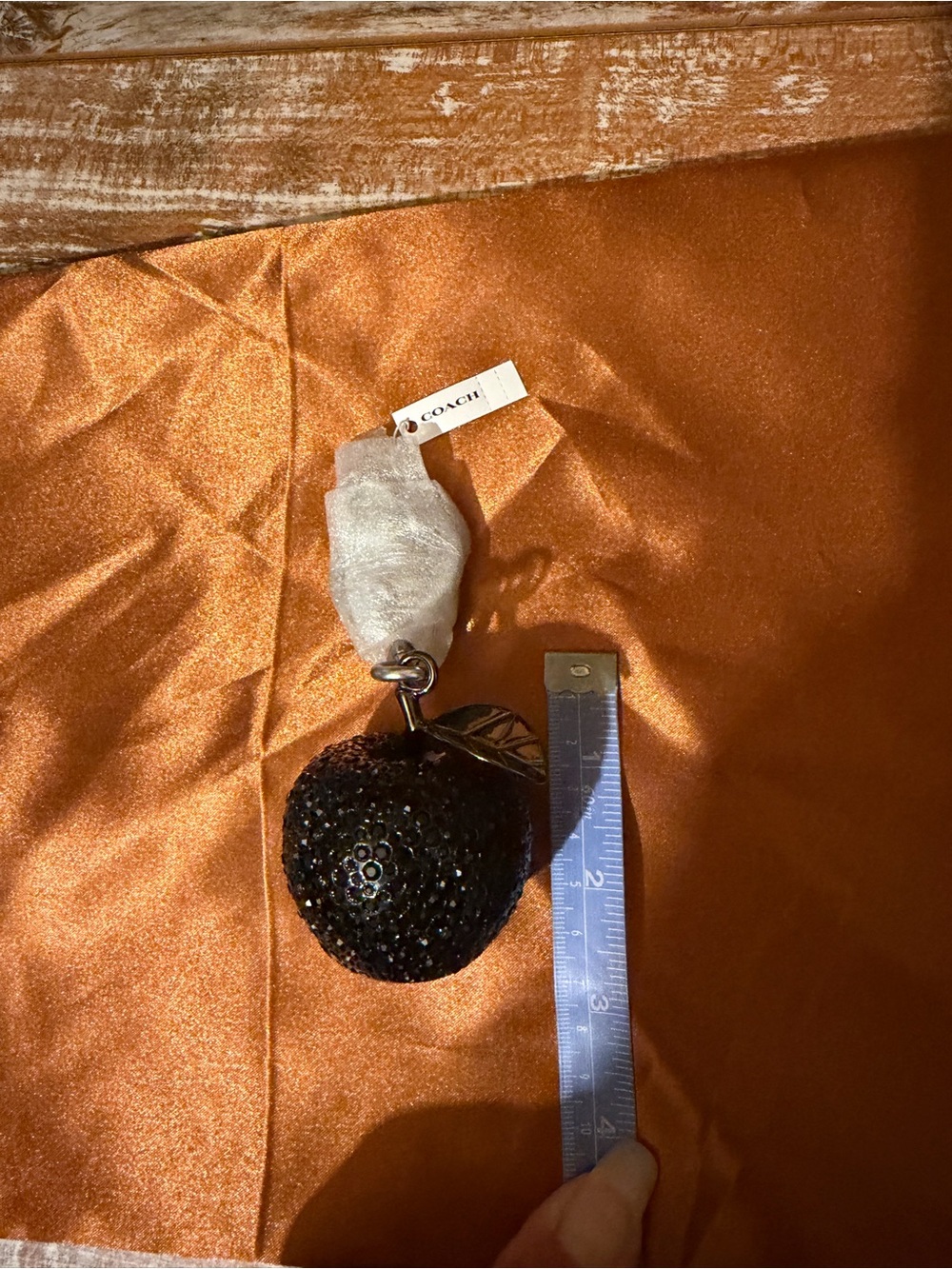 Coach Crystal Apple Bag Charm - Picture 5 of 6